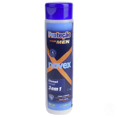 Novex Šampon za kosu, tijelo i bradu, 3u1 For Men, 300ml
