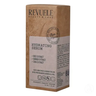 Revuele Hidratantni serum za njegu lica i predela oko očiju, Vegan&Organic, 30ml