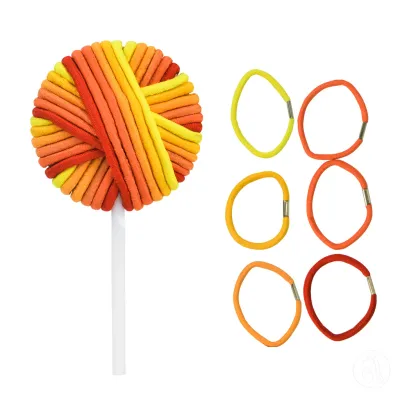 Kiepe Gumice za kosu Lollipops, Narandžasta, 24 Komada