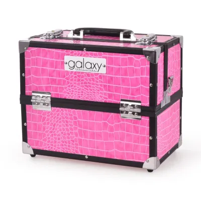 Galaxy Kofer za šminku, Pink Kroko