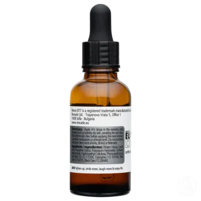 Revox B77 Noćni serum za blagi piling kože lica Just, Mliječna kiselina, Hijaluronska kiselina
