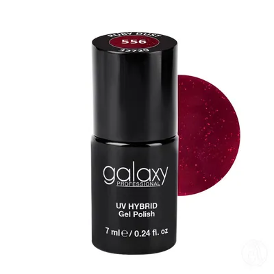 Galaxy Hybridni trajni lak, 7 ml, 556 Ruby Dust
