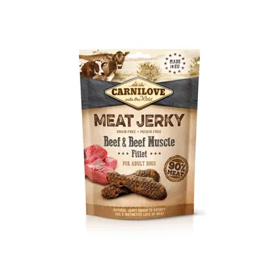 CARNILOVE Poslastica za pse, Govedina i goveđi mišićni file, Grain-free, 100g