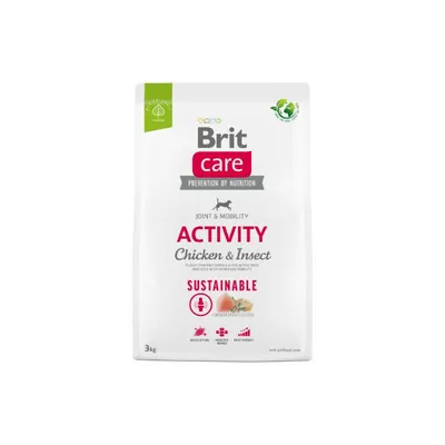 BRIT Suha hrana za pse Sustainable Activity, Piletina i insekti, 3kg