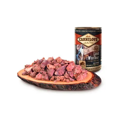 CARNILOVE Vlažna hrana za pse, Jagnjetina i divlja svinja, Grain-free, 400g