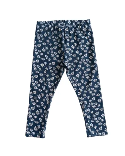 Chicco Helanke za djevojčice Floral, Plavo-bijele