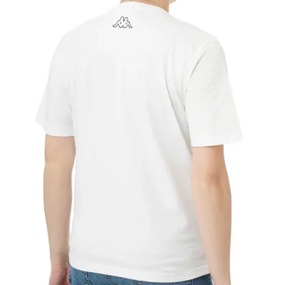 Muška majica Kappa s logom Glabu, bijela