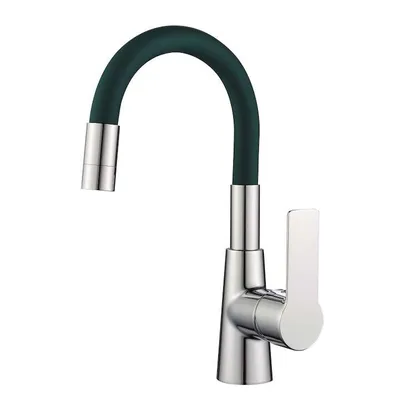 Inter Ceramic Slavina za sudoper Alisado + set za ugradnju, Crna