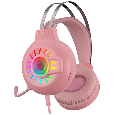 Rampage Gaming slušalice sa mikrofonom RM-K44 Zengibar, 7.1 Surround, RGB, Roze