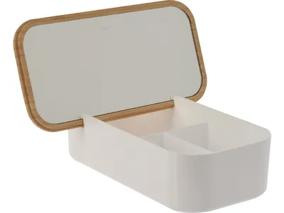 Millery Ogledalo sa organizatorom 101000730, 26x13x7 cm, Bijelo