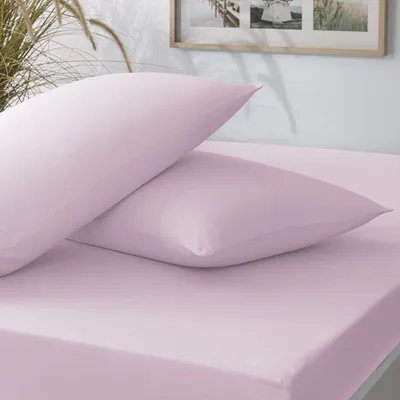 TAC Set čaršaf i dvije jastučnice Pembe, 160x200+2x50x70, Ljubičaste