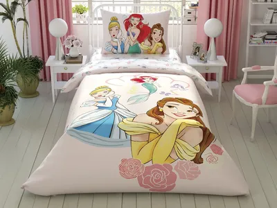TAC Jednokrevetna posteljina Princess Girl Power, Šarena