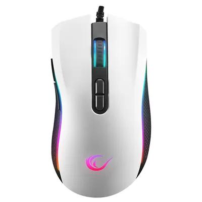 Rampage Gaming miš SMX-R44 V2 Macrol, 12800 DPI, RGB, LED, Bijeli