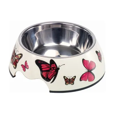 Nobby Posuda za hranu Buterfly, 17x6.5cm, 350 ml, Bijela