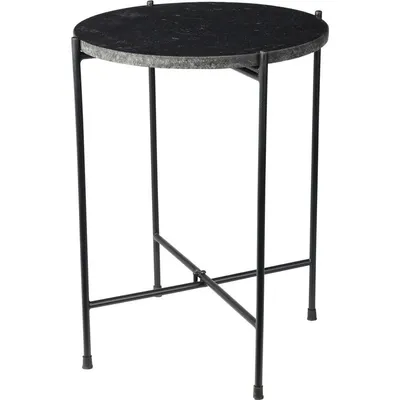 Millery Pomoćni stolić mermer A71100010, Crni