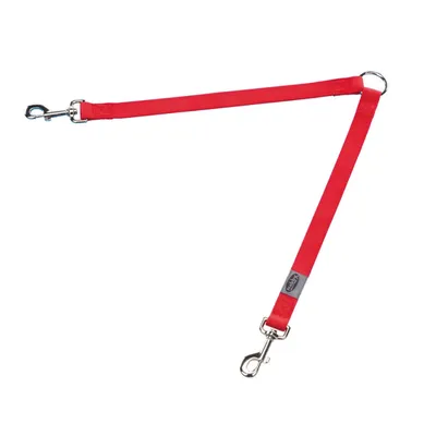 Nobby Dupli povodac za pse Classic, 2x30cm, 10mm, Crveni