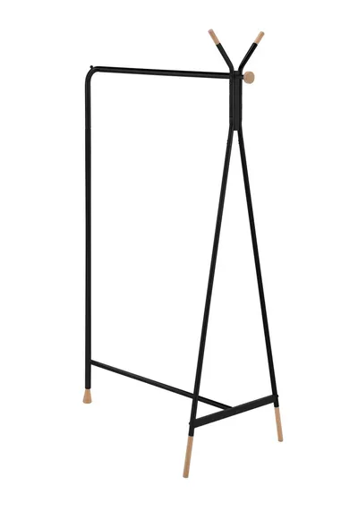 Milleryt Organizator odijeće Cricket, Čelična cijev+Drvo, Crni