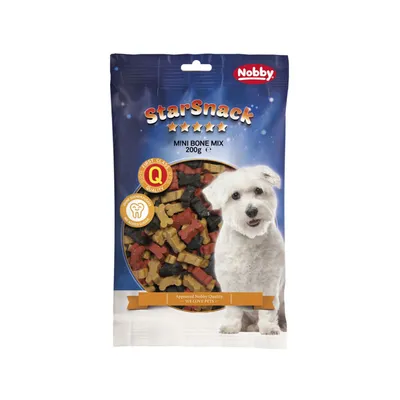 Nobby Poslastice za pse Starsnack Mini Bones Mix, 200g