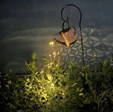 Gardlov Solarna vrtna lampa Kanta za zaljevanje, 81.5x23x10cm, Zlatna boja