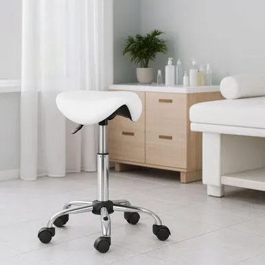 ModernHome Kozmetička medicinska podesiva stolica, Bijela