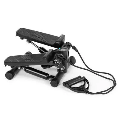ModernHome Stepper s ekspanderima za fitness vježbe, Crni