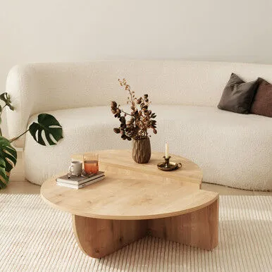 Hanah Home Stol za kafu Podijum, Krem
