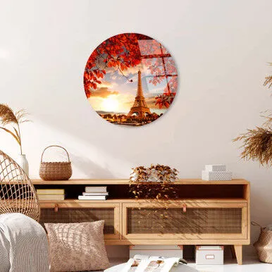 Wallity Ukrasna slika od kaljenog stakla UV-1148, O30cm, Šarena