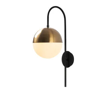 Opviq Zidna lampa Bastos, 20x31cm, 40W, Zlatna boja