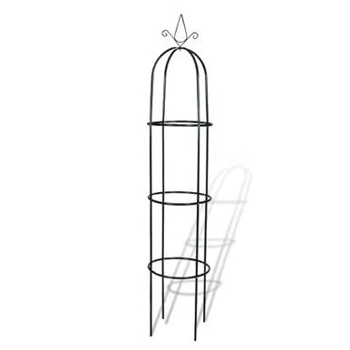 Bxl Vrtni luk za biljke, Oblik kule, O38, 190cm, 2 komada, Crni