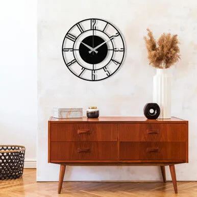 Wallity Dekorativni zidni sat Enzoclock, 48x48cm, Crni