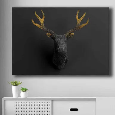 Wallity Ukrasna slika na platnu 70100NISC-024, 70x100cm, Crna