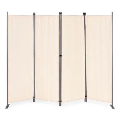 MultiGarden Sklopiva vrtna i sobna pregrada s 4 panela,167x216cm, Krem