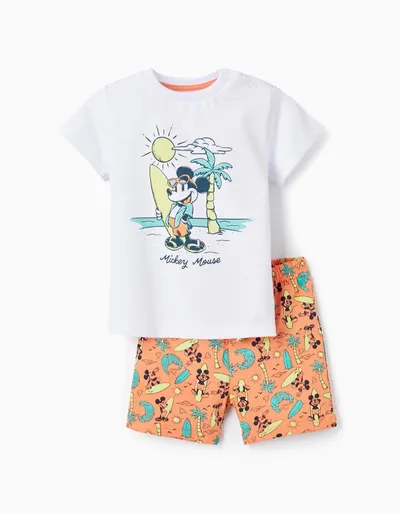 Disney Miki Maus Pidžama za dječake, Bijela