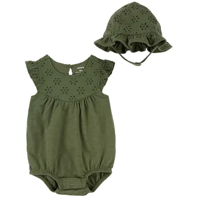 Carter's Set za djevojčice, Zeleni
