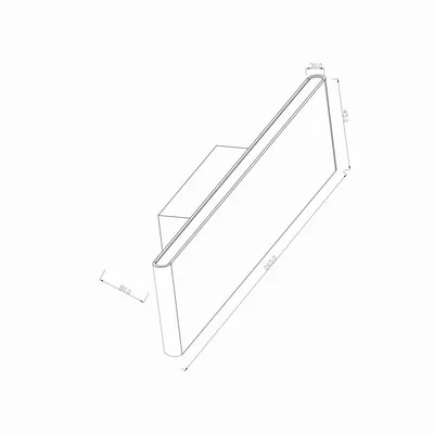 MASS-light Zidna lampa LED Boston PT-LED 1016W 8W 4000K smedja