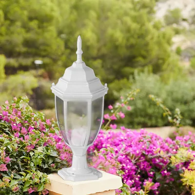 MASS-light Vrtna lampa stubna 215-D bijela