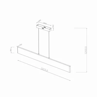 MASS-light Visilica LED Boston PT-LED 1016 18W 4000K bijela