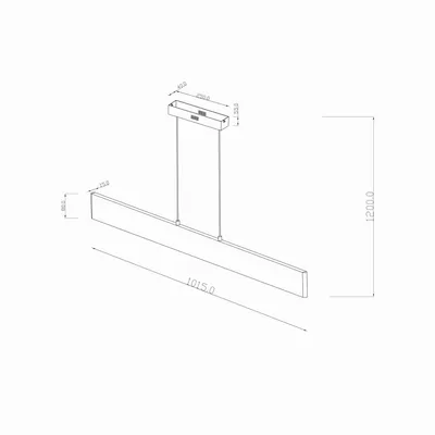 MASS-light Visilica LED Boston PT-LED 1016 18W 4000K smedja
