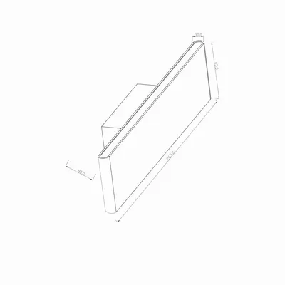 MASS-light Zidna lampa LED Boston PT-LED 1016W 8W 4000K bijela