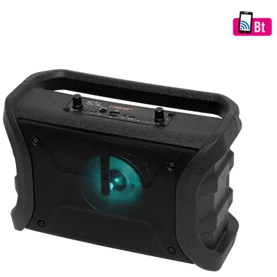 SAL Zvučnik bežični, Bluetooth, MP3, FM, Karaoke, RGB, 8W, Crni