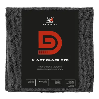 Detailing Krpa mikrofiber višenamjenska X-Fluffy Classic 20-D32, 370 g/m², 40x40cm, Crna