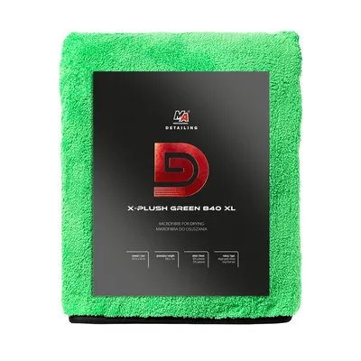 Detailing Krpa mikrofiber X-Plush 20-D20, 840 g/m², 60x90cm, Za posušivanje, Zelena