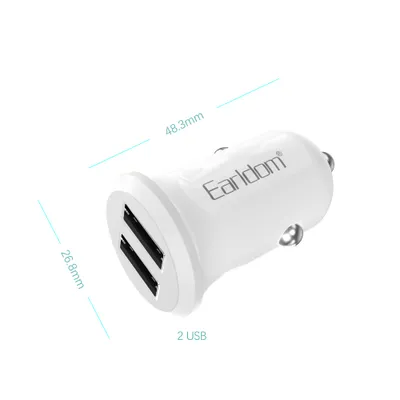 Earldom Auto Punjač ES-CC33 2USB 2,4A Bijeli
