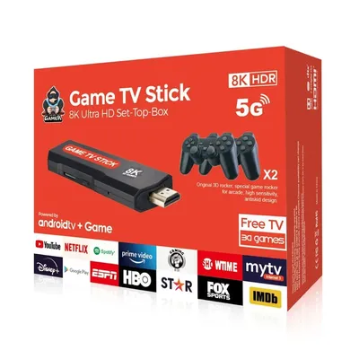 Android TV + Game TV Stick 8K Ultra HD Set-Top-Box