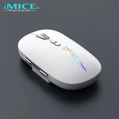 Imice Bežični Miš G901 LED Punjivi i Bluetooth Nečuji 2.4G Bijeli