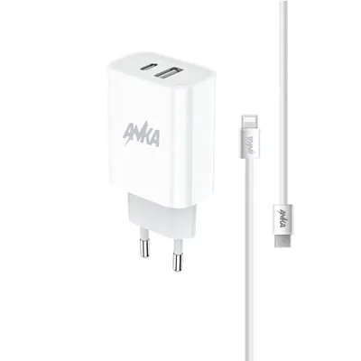 Punjac Kućni AN-S143 PD+QC 20W Type-C To Lightning 2 Port Anka