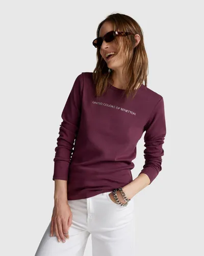 Benetton Ženska majica 3GA2E16G0-0P0-XS, Ljubičasta