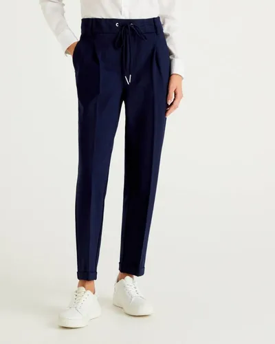 Benetton Ženske hlače 4DI4DF00JC-016-XS, Teget