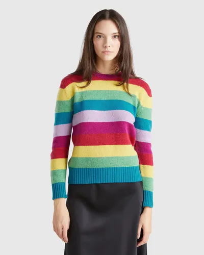 Benetton Ženski džemper 103ME107E-901-M, Šareni