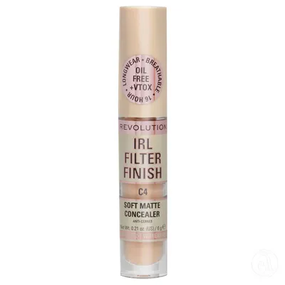 Makeup Revolution Mat tečni korektor IRL Filter Finish, 6 g, C4